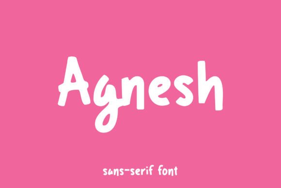 Agnesh: The Bold Handwritten Font for Crafters
