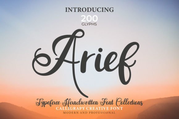 Arief: A Handwritten Typeface for Editorial Design