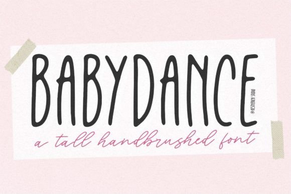 Babydance: A Playful Script for Modern Brand Identity