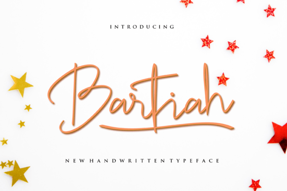 Bartiah Font: A Cursive Typeface for Editorial Elegance