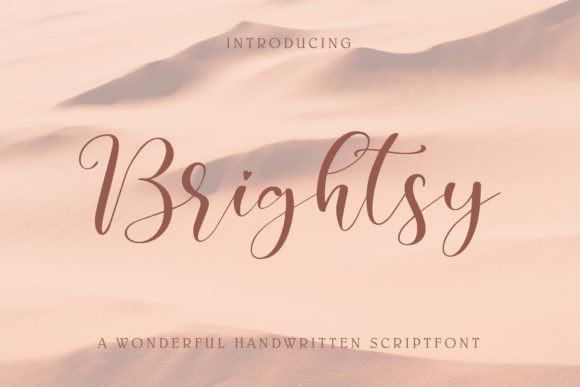 Brightsy: The Elegant Handwritten Font for Crafters