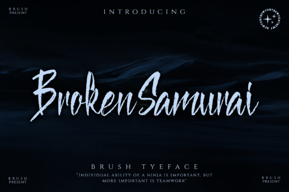 Broken Samurai Font Review: A Bold Script for Web Headers