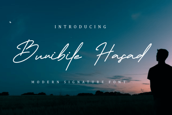 Bunibile Hasad: A Thin Script Typeface for Modern Branding
