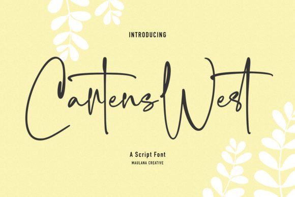 Cartens West: A Modern Script Font for Your Brand