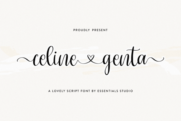Celine Genta: A Script Font for Handmade Brands