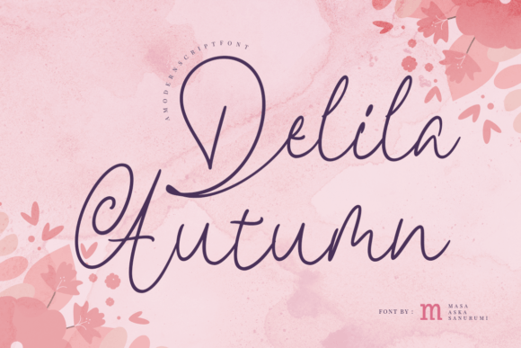 Delila Autumn: A Modern Script Font for Polished Branding