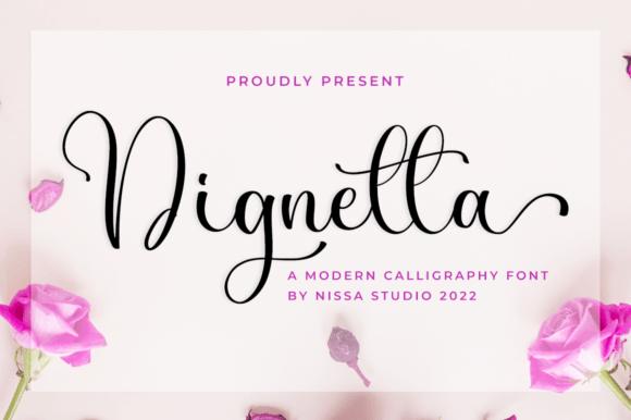 Dignetta: An Elegant Handwritten Font for Editorial Design