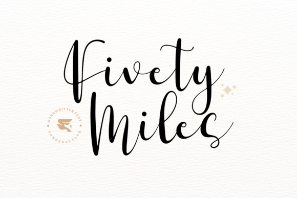 Fivety Miles: A Handwritten Typeface for Modern Web Design