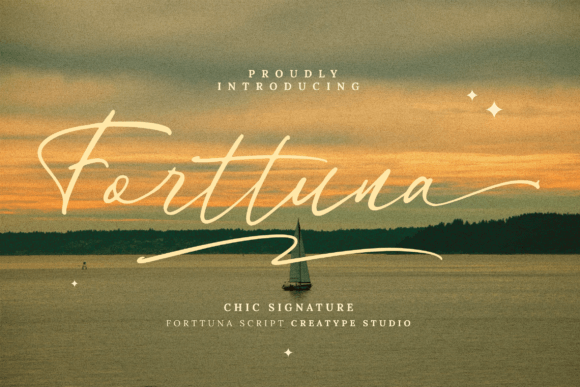 Forttuna: A Feminine Script Typeface for Editorial Design