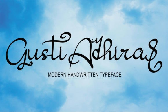 Gusti Adhira Font Review: A Simple Handwritten Typeface