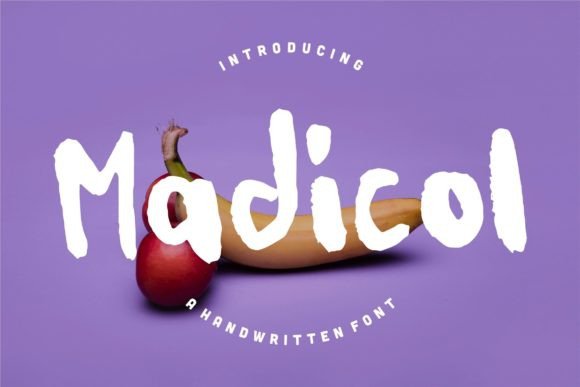 Madicol: A Bold Handwritten Typeface for Editorial Design