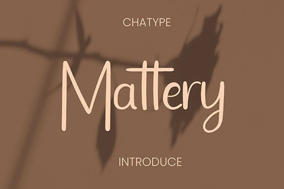 Mattery Font: The Perfect Handwritten Typeface for Crafters
