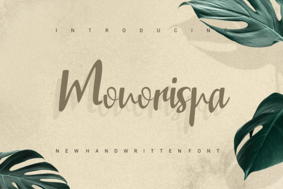 Monorispa: A Handwritten Typeface for Editorial Design