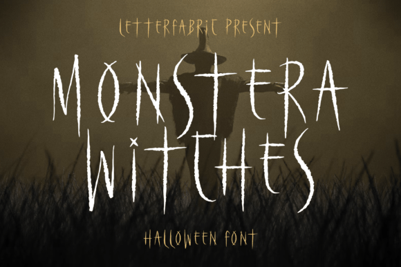 Monstera Witches: A Spooky Script Font for Crafters