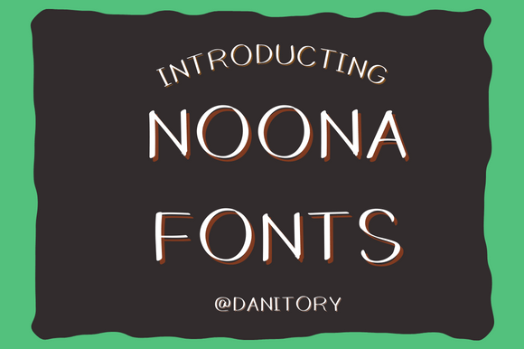 Noona: A Soft Handwritten Typeface for Editorial Design