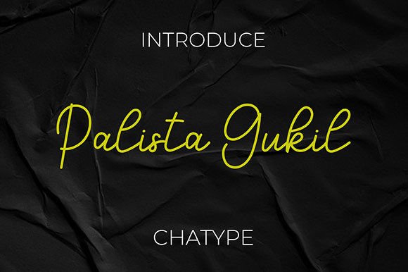 Palista Gukil: A Handwritten Font for Better Branding