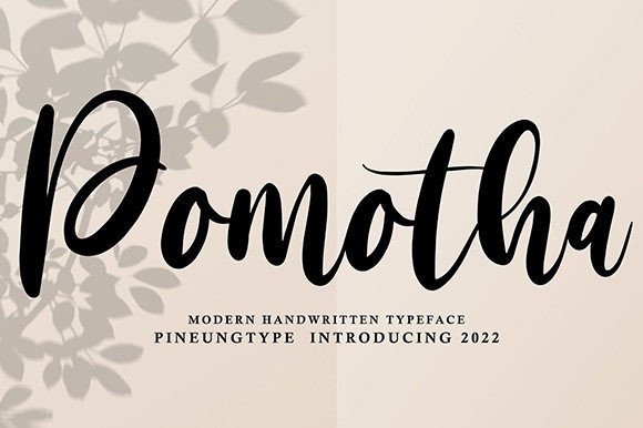 Pomotha: A Designer's Take on Modern Script Styling
