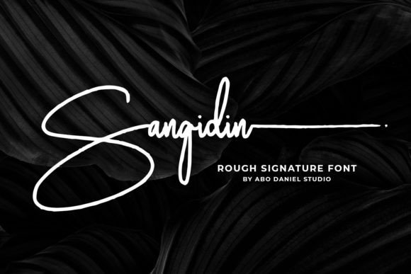 Sangidin Font: A Rough Signature for Modern Web Design