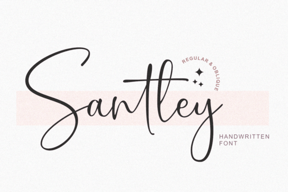 Santley: A Modern Script Typeface for Editorial Design