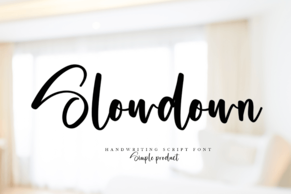 Slowdown Font: A Timeless Typeface for Your Brand