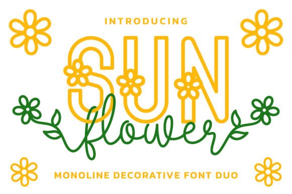 Sun Flower Duo: A Cheerful Typeface for Editorial Design