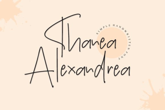Thanea Alexandrea: A Handwritten Font for Editorial Calm